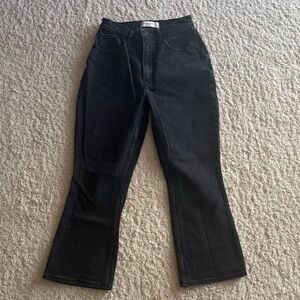 High-rise cropped flare jeans